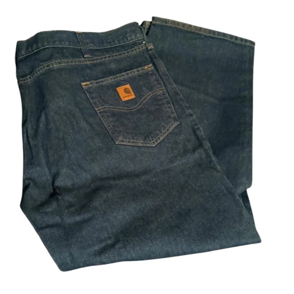 The Carhartt B460 (DVB) Relaxed Fit Straight Leg Jeans in Dark Vintage Blue 2011